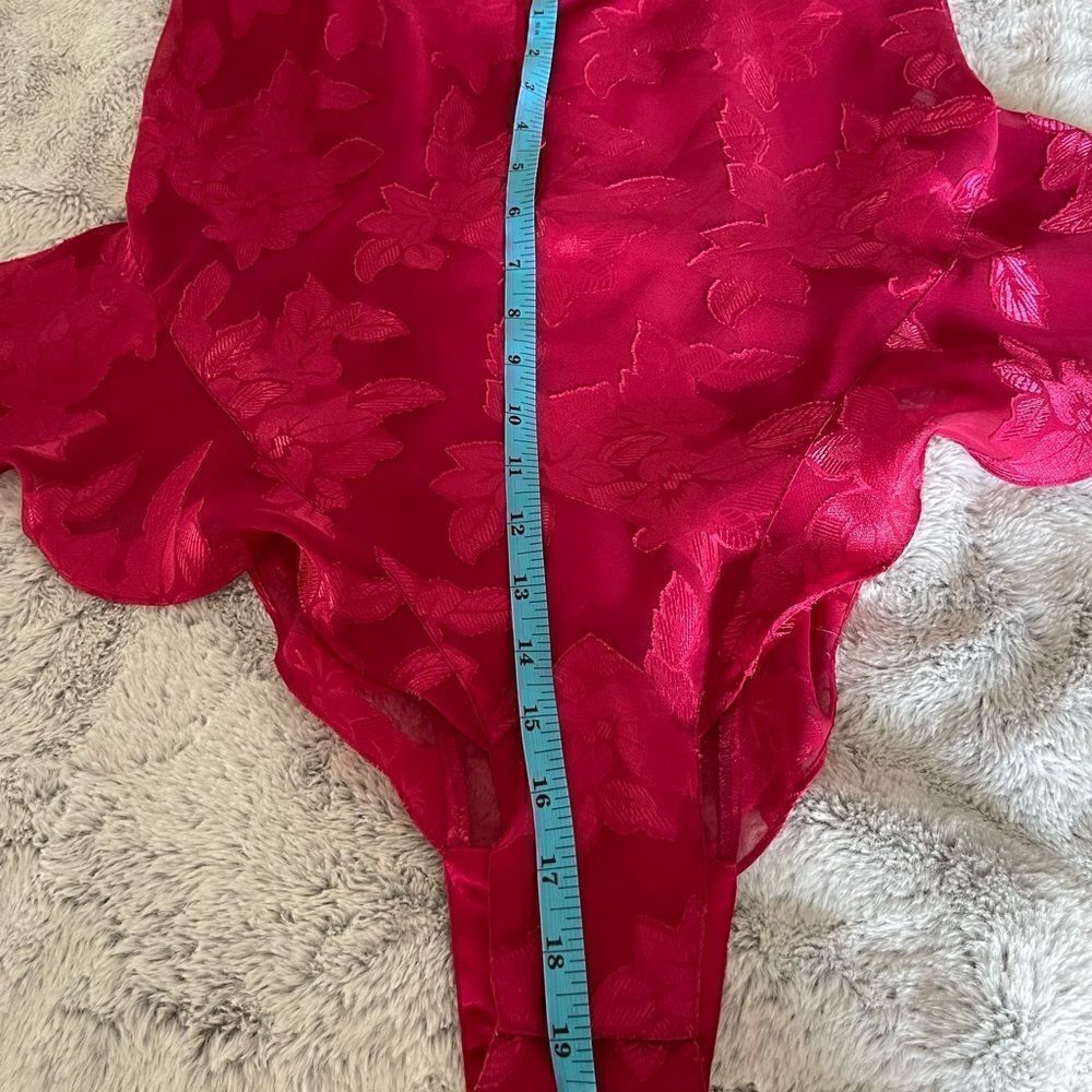 Vintage Victoria secret bodysuit hot pink sz medium - Picture 8 of 10